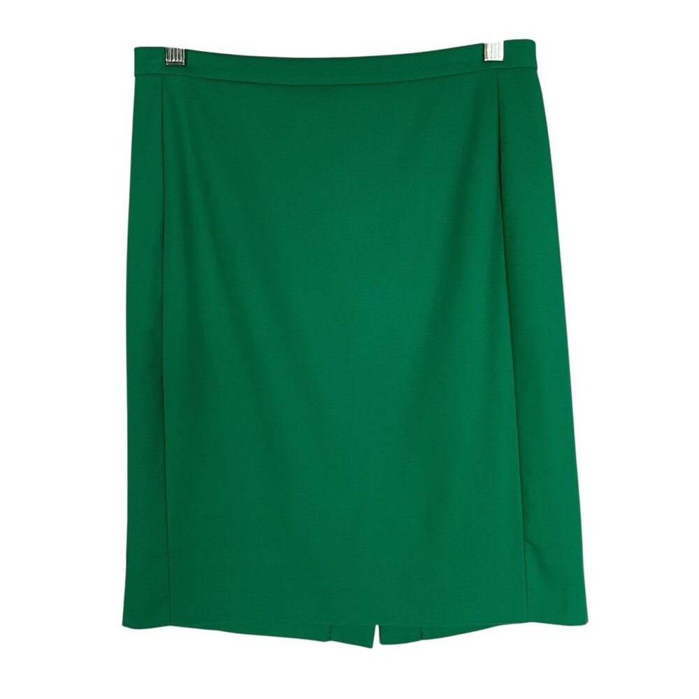 J. Crew No. 2 Pencil Skirt, 100% Cotton, Green, size 4P, StyleA3195